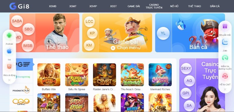 Game bài Gi8 có cơ chế nạp và rút tiền siêu tốc, đa dạng