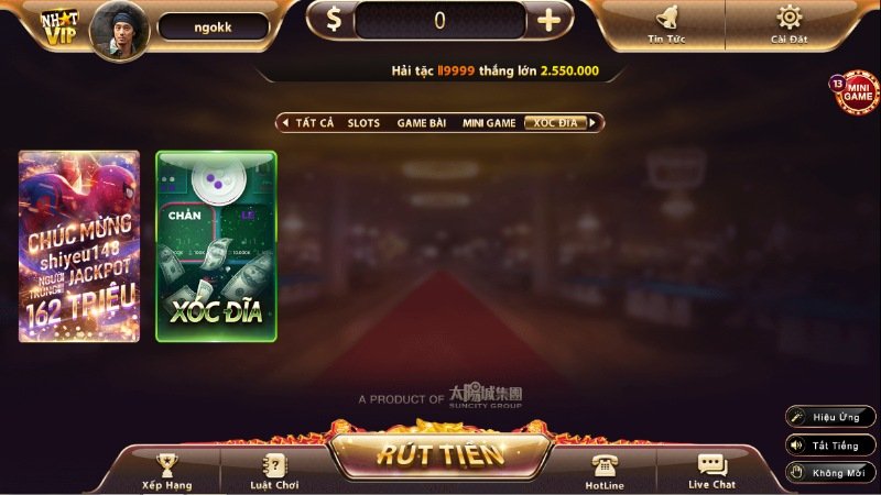 Nhất Vip cung cấp cho người chơi rất nhiều game bài cá cược