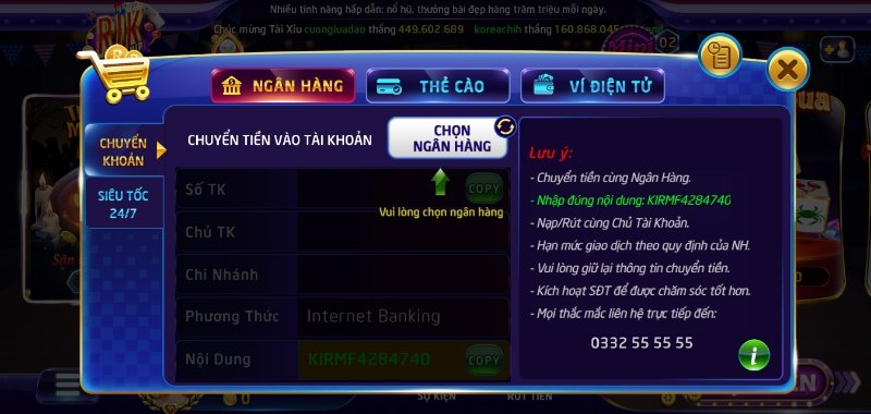 Sau khi thắng cược người chơi sẽ phải chờ bao lâu để nhận được tiền thưởng?