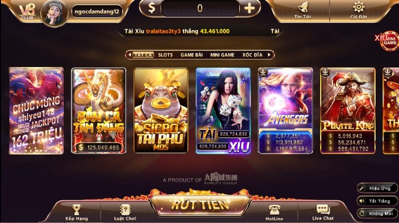 V8club sân chơi được ra đời với sự hẫu thuẫn đến từ tập đoàn Victoria 8