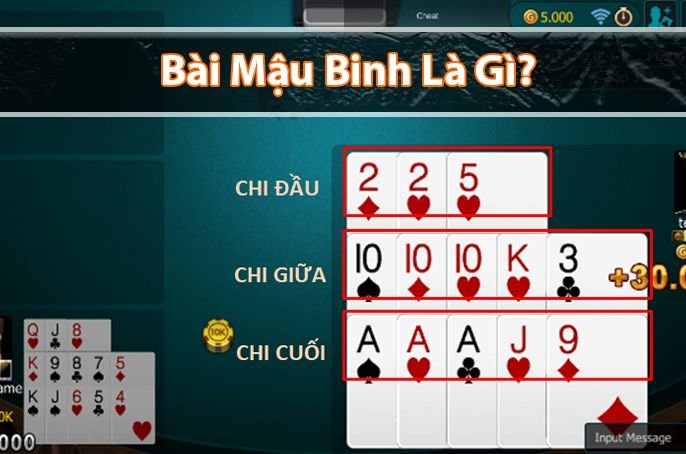 Bài mậu binh là gì? Luật chơi bài mậu binh cơ bản cho newbie