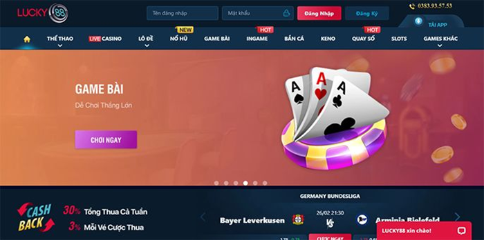 Đáp án cho câu hỏi: Chơi game bài Lucky88 có uy tín không? 