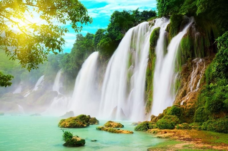 mơ thấy thác nước chảy