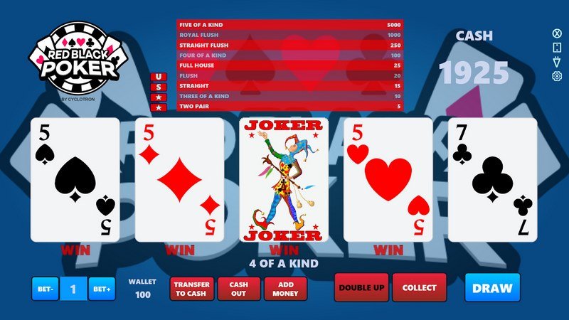 Red Black Poker có luật chơi tương đối đơn giản và dễ hiểu